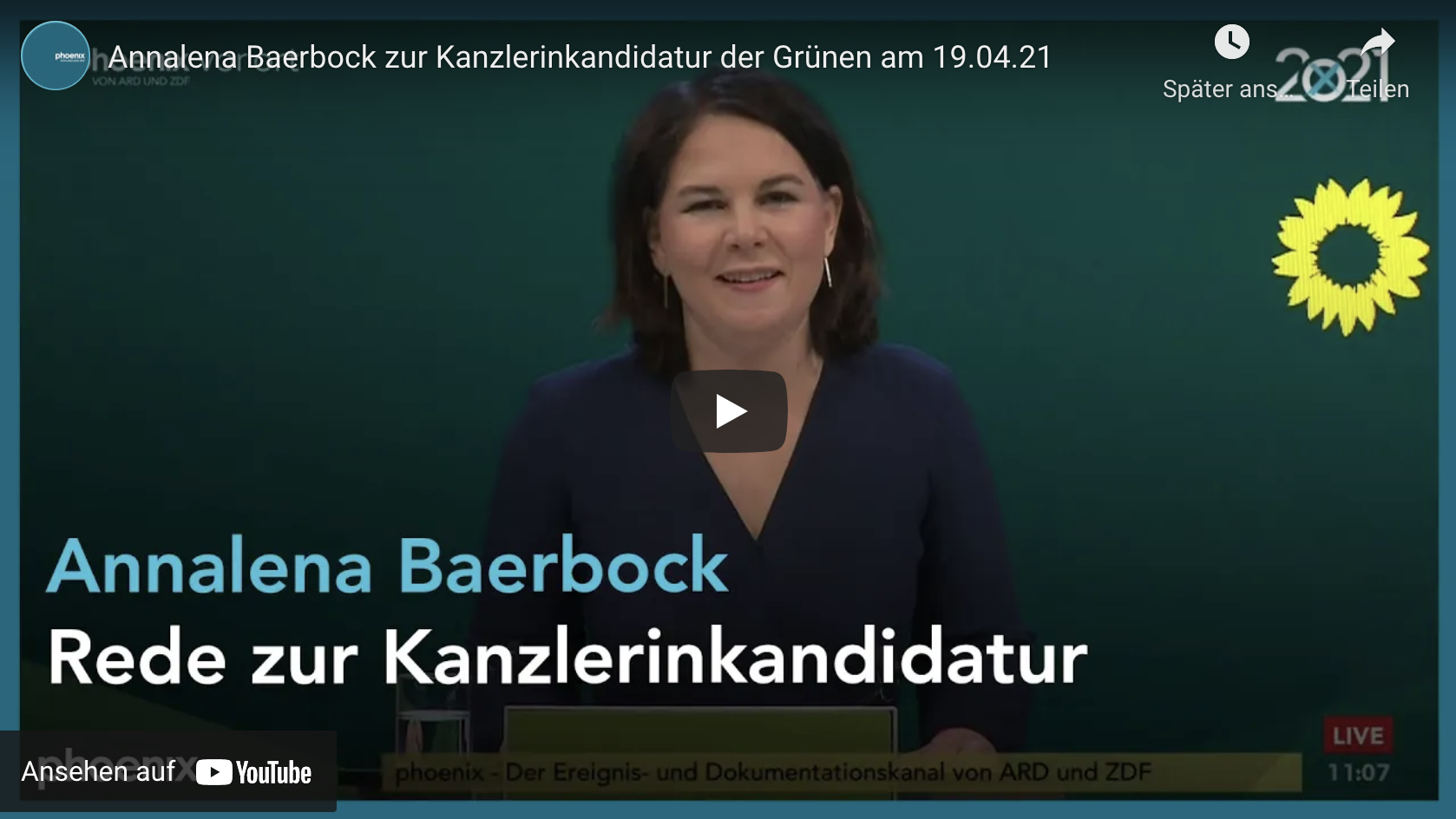 Annalena Baerbock zur Kanzlerinkandidatur
